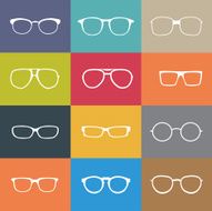 Vector Glasses Shapes Set - Illustration
