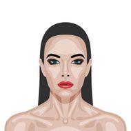 Fashion beauty brunette Woman with perfect Skin