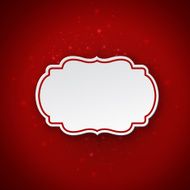 Vector Christmas paper Cut out style with inner shadow N2