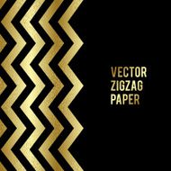 Banner design Abstract template background with gold zigzag shapes
