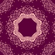 Abstract vector ornamental round mandala frame