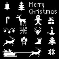 Christmas winter pixels N3