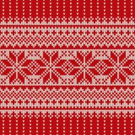 Christmas Sweater Design Seamless Holiday Knitted Pattern N2