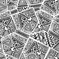 Hand Drawn Ethnic Seamless Pattern N27