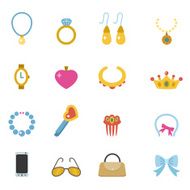 Accessory icons vector eps10