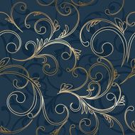 Abstract vintage seamless damask pattern N28