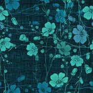 Seamless pattern of abstract flowers N2
