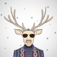 Deer in sweater N2