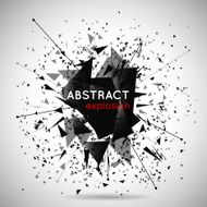 Vector abstract black explosion background
