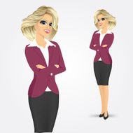 businesswoman with crossed arms