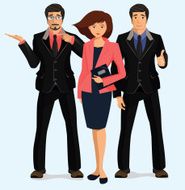 Business People Group Woman Man