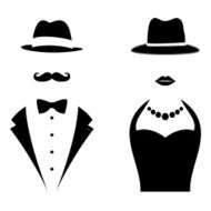 Gentleman and Lady Symbols N3