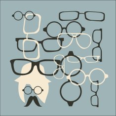 Hat sunglasses and mustache vector