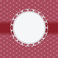 vintage frame with bow vector illustration