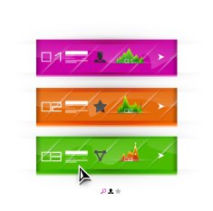 Vector abstract banners