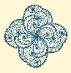 Floral beautiful motif on yellow N2