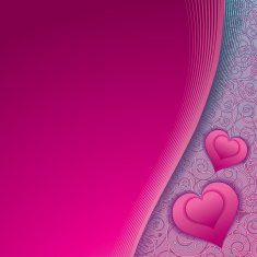 Valentine's or Wedding Card Vector