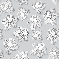 Rose seamless background N3
