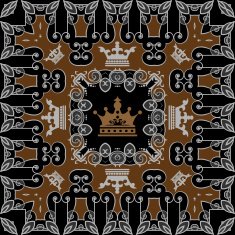 black wallpaper in old style N79