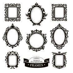 Set of vintage baroque frames N2