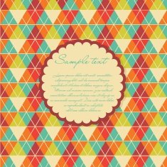 Geometric background in vintage colors N6