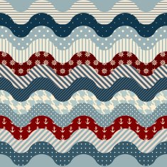 Waves nautical pattern