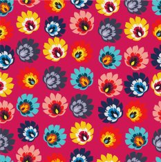 Traditional folk floral pattern vector illustration N3