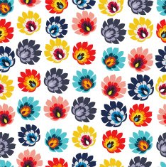 Traditional folk floral pattern vector illustration N5