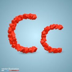Cubes as a symbol font C