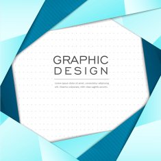 modern origami style design for poster template