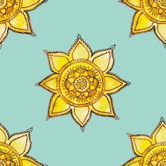 watercolor sun pattern