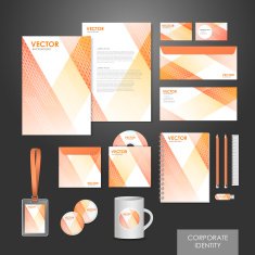 modern design corporate identity set