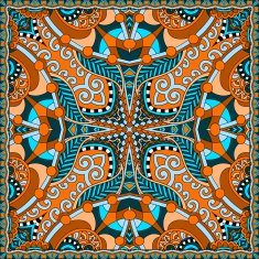 silk neck scarf or kerchief square pattern design N77