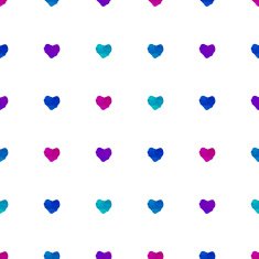 Watercolor seamless pattern with hearts N4