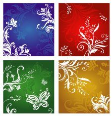 Floral and flower ornaments