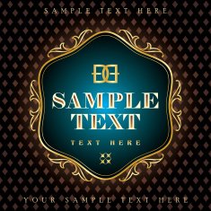Template frame design for card with place your text N5