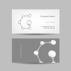 Business card design with letter G