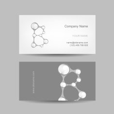 Business card design with letter B