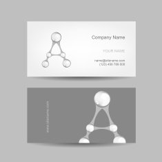Business card design with letter A