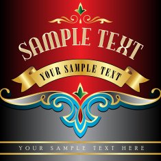 Template frame design for card with place your text N6
