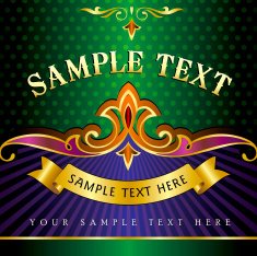 Template frame design for card with place your text N8