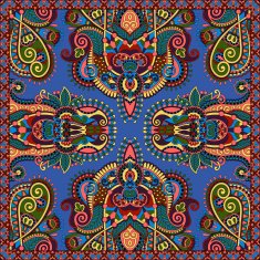 silk neck scarf or kerchief square pattern design N80