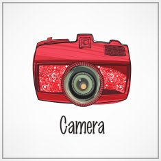 Vintage stylish photographic camera