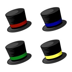Top Hats vector