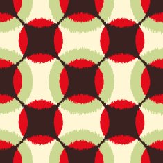 seamless circle mesh scribble pattern