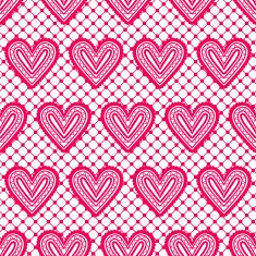 Lace seamless pattern with hearts Vector illustration N3