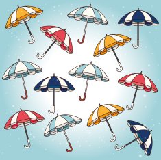 Umbrella design over blue background vector illustration N3