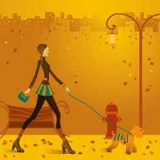Autumn scene - Vector & Jpg