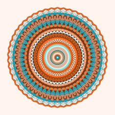 bright colored hand-drawing ornamental lace abstract vector background N4