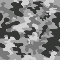 Seamless square camouflage pattern grey